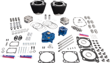 S&S CYCLE 132" Power Package - HPT496 - Chain Drive - Oil Cooled - Black w/o Highlights - 114"/117" M8 310-1389