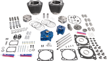 S&S CYCLE 132" Power Package - HPT496 - Gear Drive - Oil Cooled - Black Granite - 114"/117" M8 310-1391