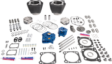 S&S CYCLE 132" Power Package - HPT496 - Gear Drive - Water Cooled - Black with Highlights - 114"/117" M8 310-1403