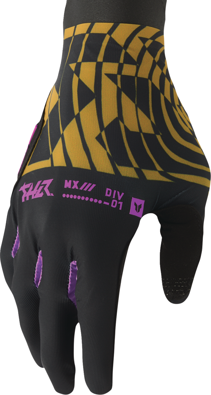 THOR Sportmode Mind Control Gloves - Black/Caramel - Large 3330-8570
