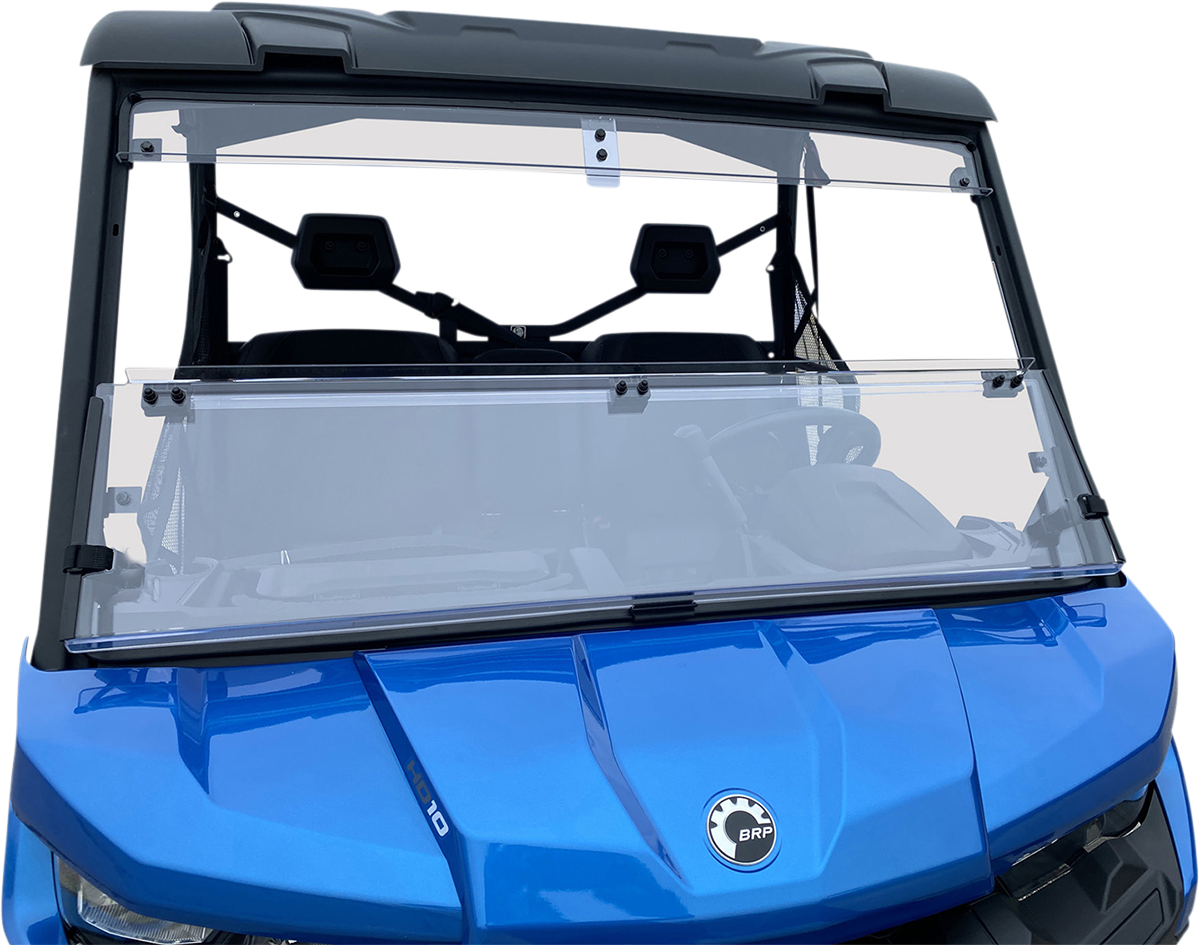 MOOSE OFFROAD Full Folding Windshield - Deluxe - Defender V000344-12200M
