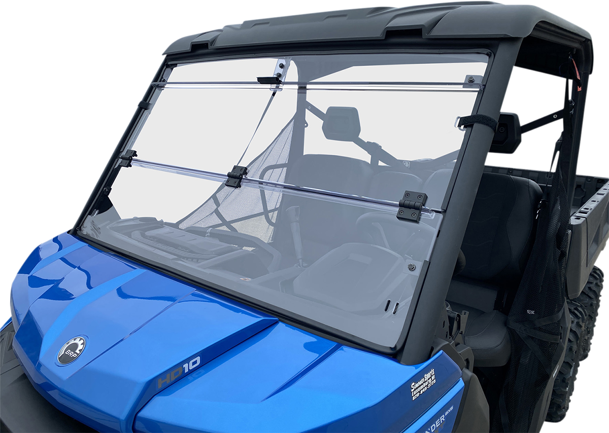 MOOSE OFFROAD Full Folding Windshield - Deluxe - Defender V000344-12200M