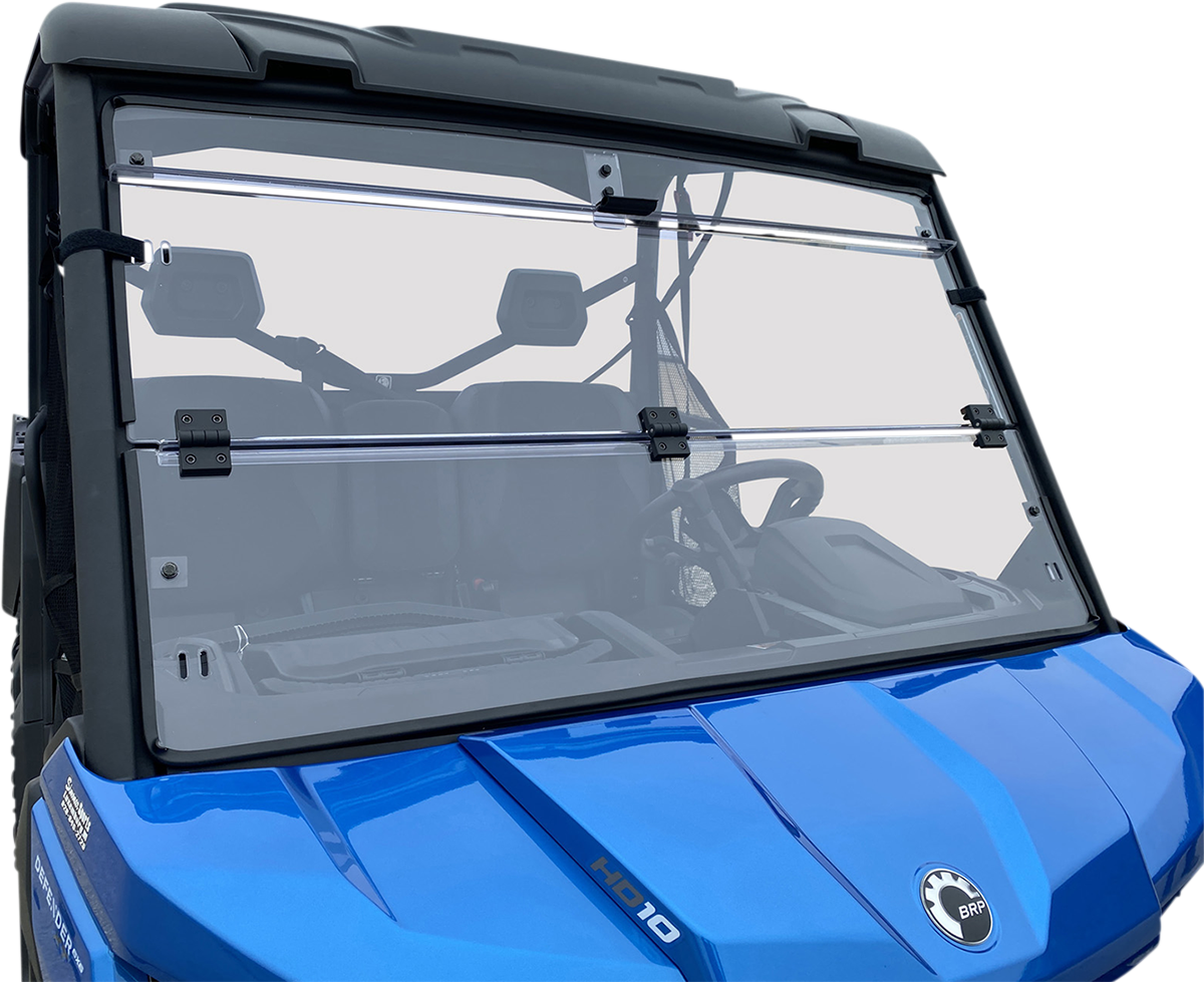 MOOSE OFFROAD Full Folding Windshield - Deluxe - Defender V000344-12200M