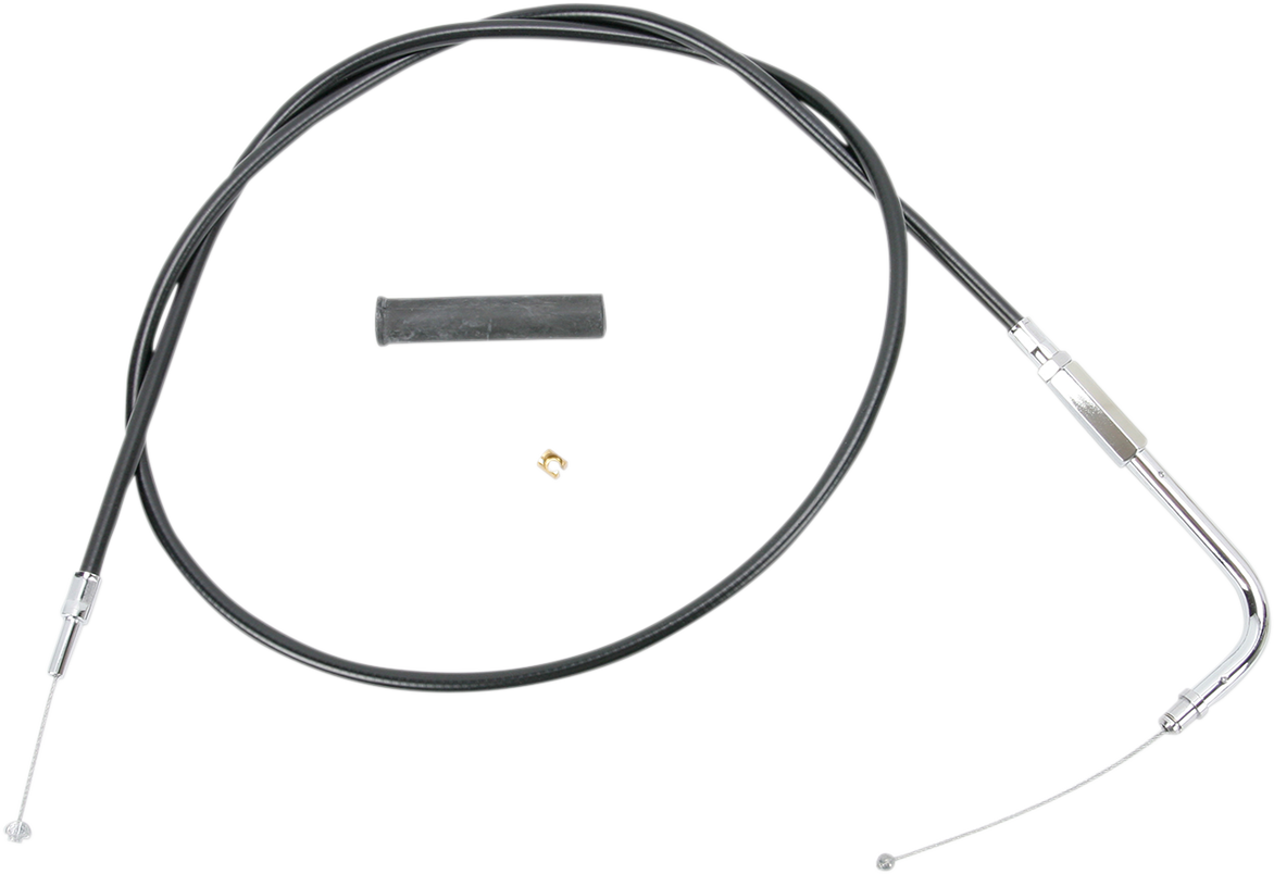 DRAG SPECIALTIES Black Vinyl Throttle Cable - 48-1/2" 4332109B