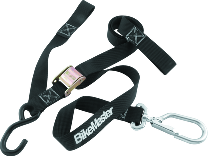 BikeMaster Tiedown 1-1/2in Swivel Softhook - Black