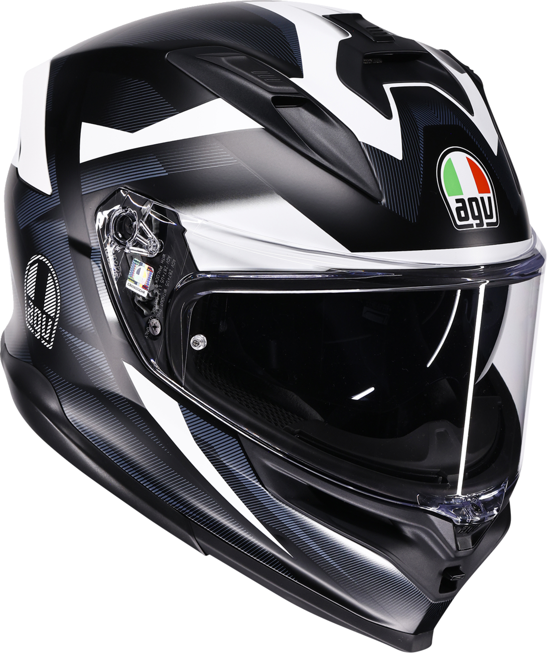 AGV K7 Helmet - Glimpse - Matte Black/White - Medium 2118399004-016-M