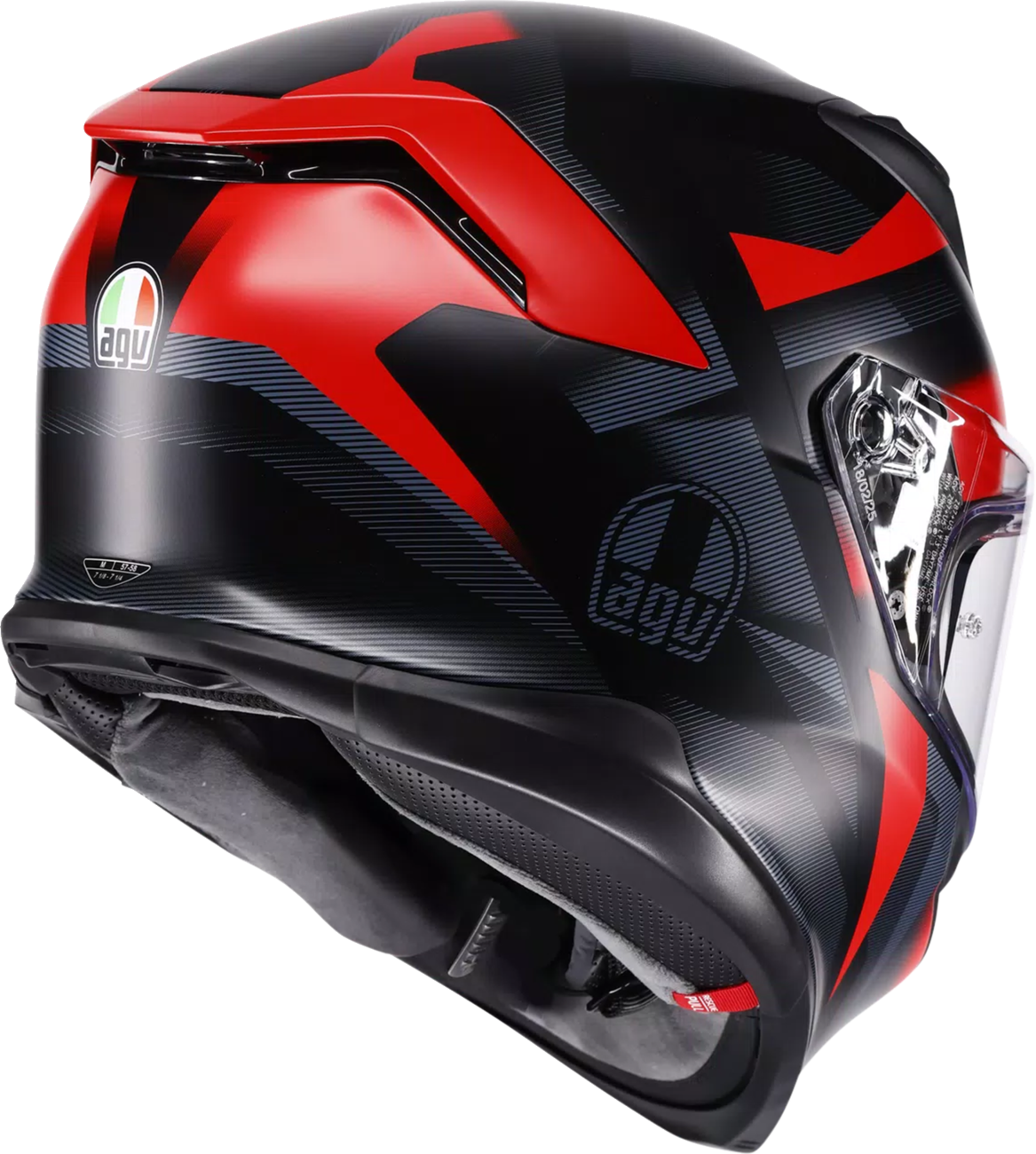 AGV K7 Helmet - Glimpse - Matte Black/Red - Small 2118399004-015-S