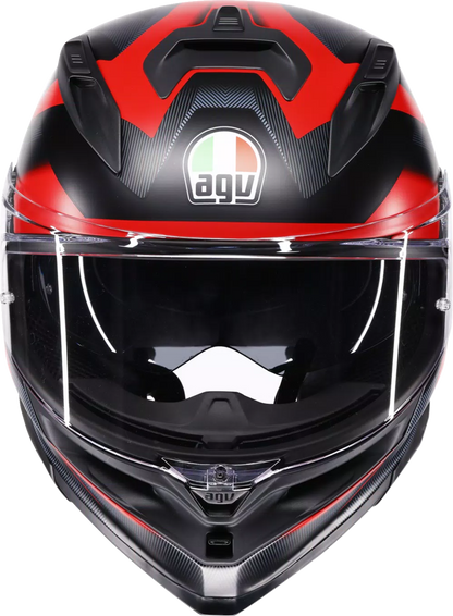AGV K7 Helmet - Glimpse - Matte Black/Red - Small 2118399004-015-S