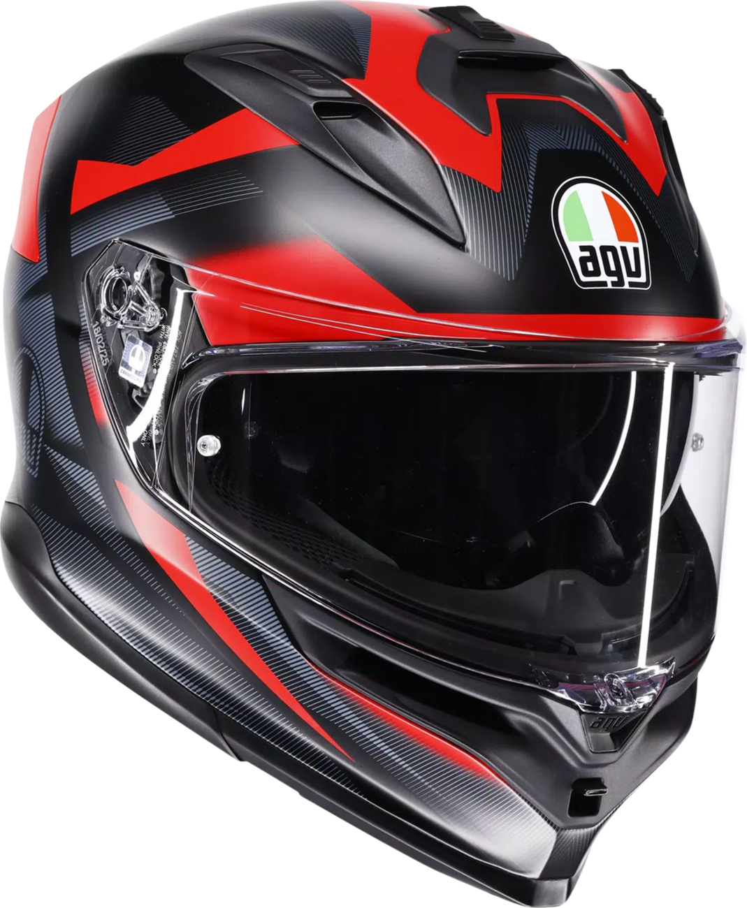 AGV K7 Helmet - Glimpse - Matte Black/Red - Medium 2118399004-015-M