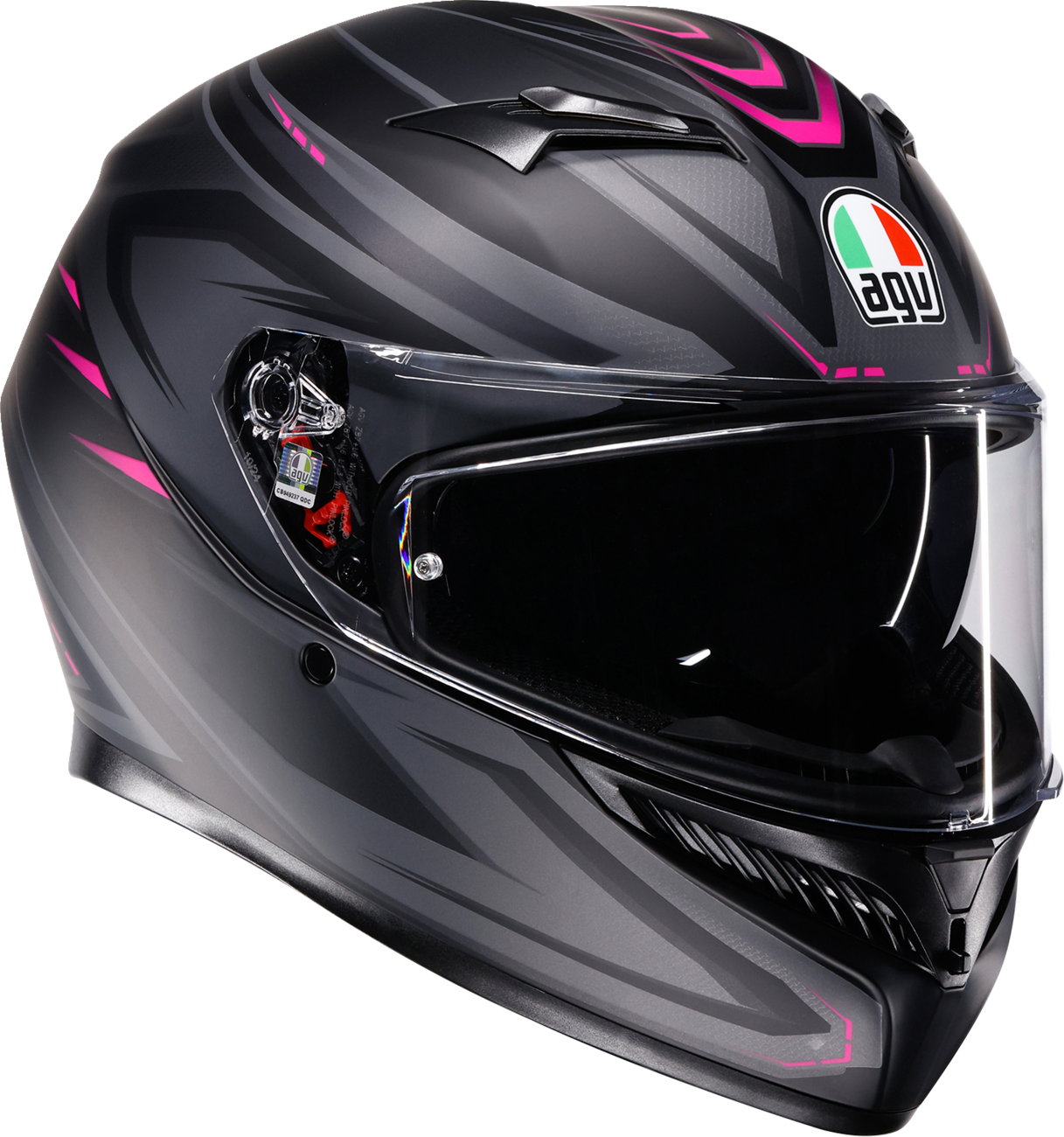 AGV K3 Helmet - Syth - Matte Black/Pink - Small 2118381004-025-S