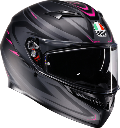 AGV K3 Helmet - Syth - Matte Black/Pink - XL 2118381004-025-XL