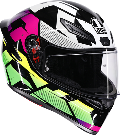 AGV K1 S Helmet - Punkpulse - Black/Purple/Lime - Large 2118394018-071-L