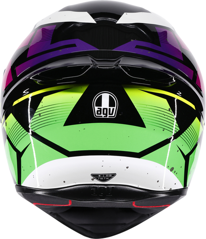 AGV K1 S Helmet - Punkpulse - Black/Purple/Lime - Small 2118394018-071-S