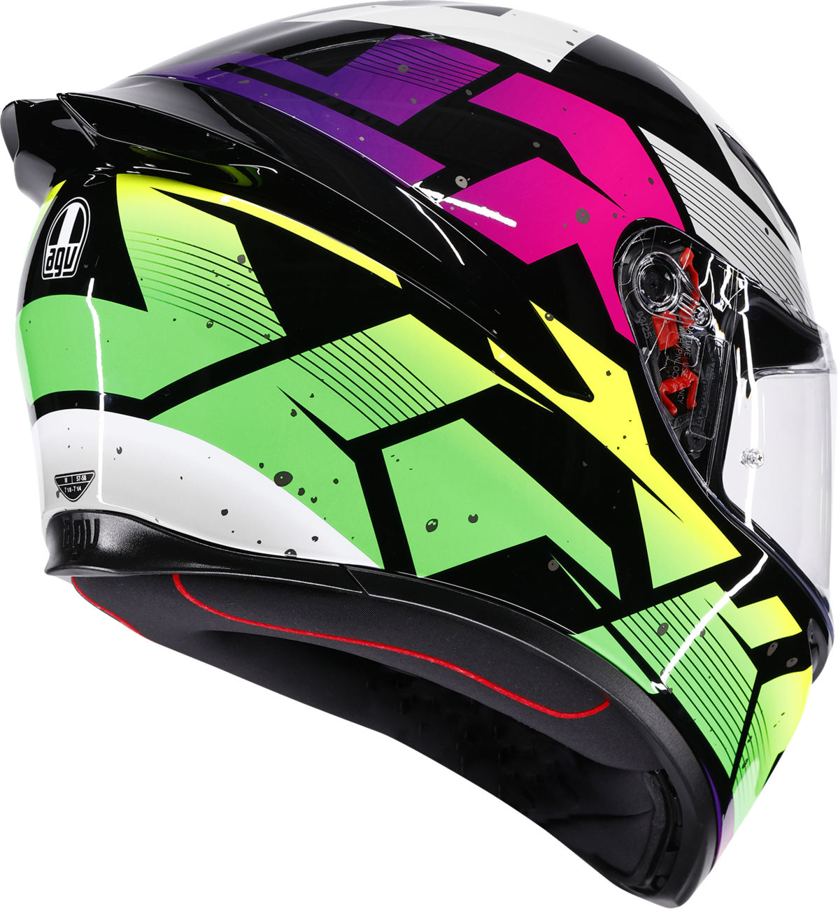 AGV K1 S Helmet - Punkpulse - Black/Purple/Lime - Large 2118394018-071-L