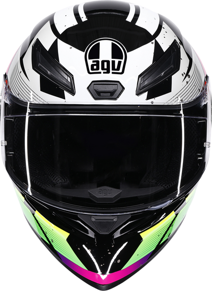AGV K1 S Helmet - Punkpulse - Black/Purple/Lime - Large 2118394018-071-L