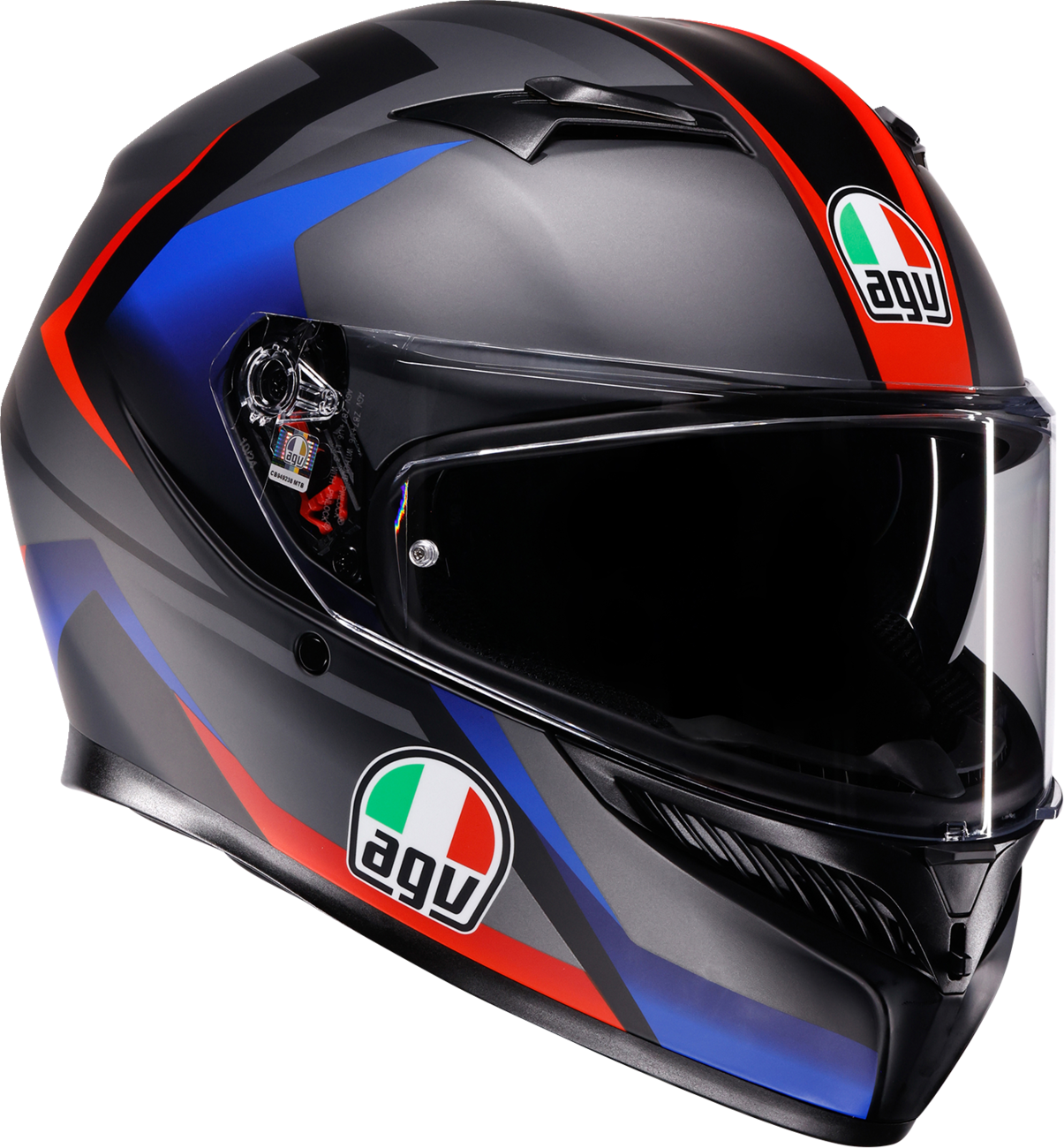 AGV K3 Helmet - Striga - Matte Black/Blue/Red - Medium 2118381004-024-M