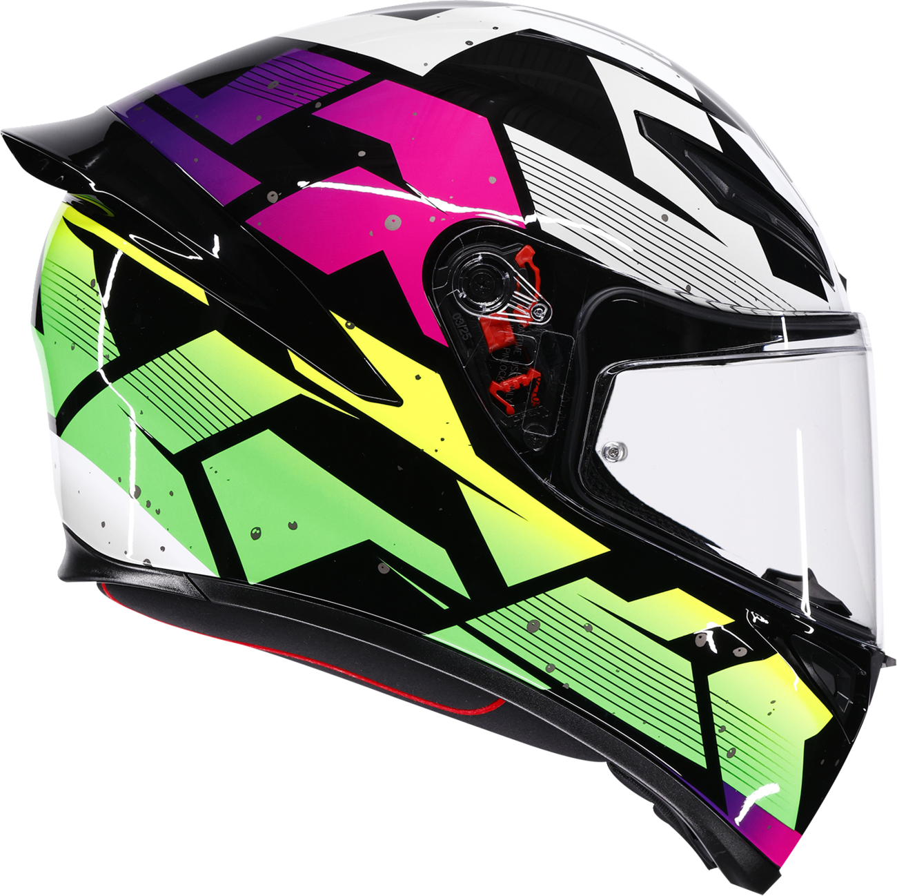 AGV K1 S Helmet - Punkpulse - Black/Purple/Lime - XL 2118394018-071-XL