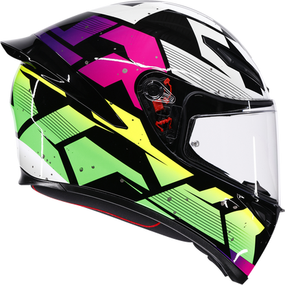 AGV K1 S Helmet - Punkpulse - Black/Purple/Lime - XL 2118394018-071-XL