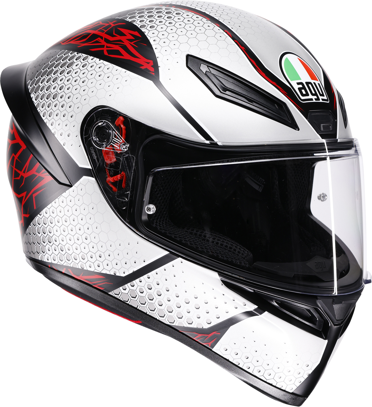 AGV K1 S Helmet - Speedarmor - Matte Black/Gray/Red - Large 2118394018-073-L