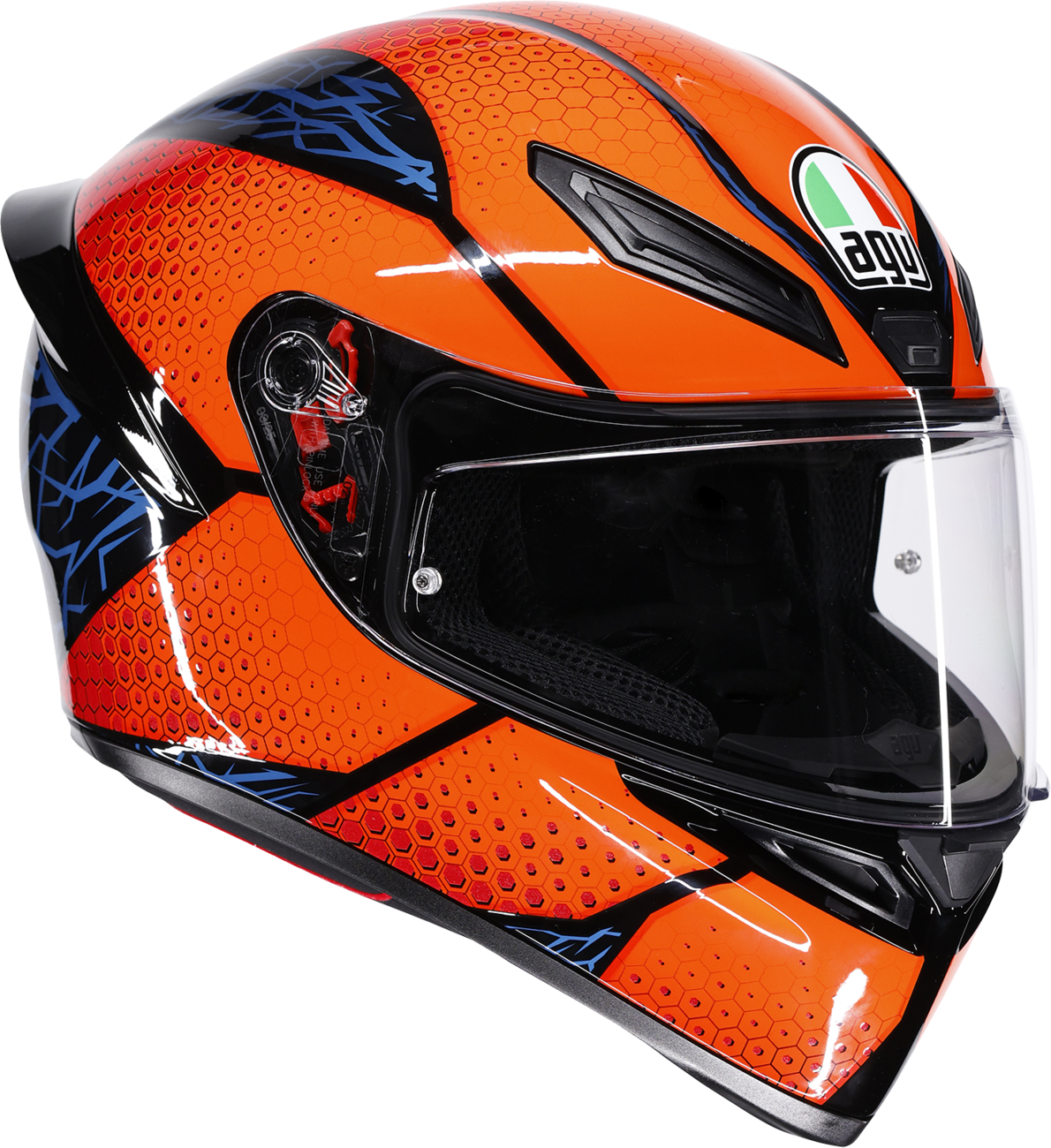 AGV K1 S Helmet - Speedarmor - Black/Orange/Blue - 2XL 2118394018-074-XXL