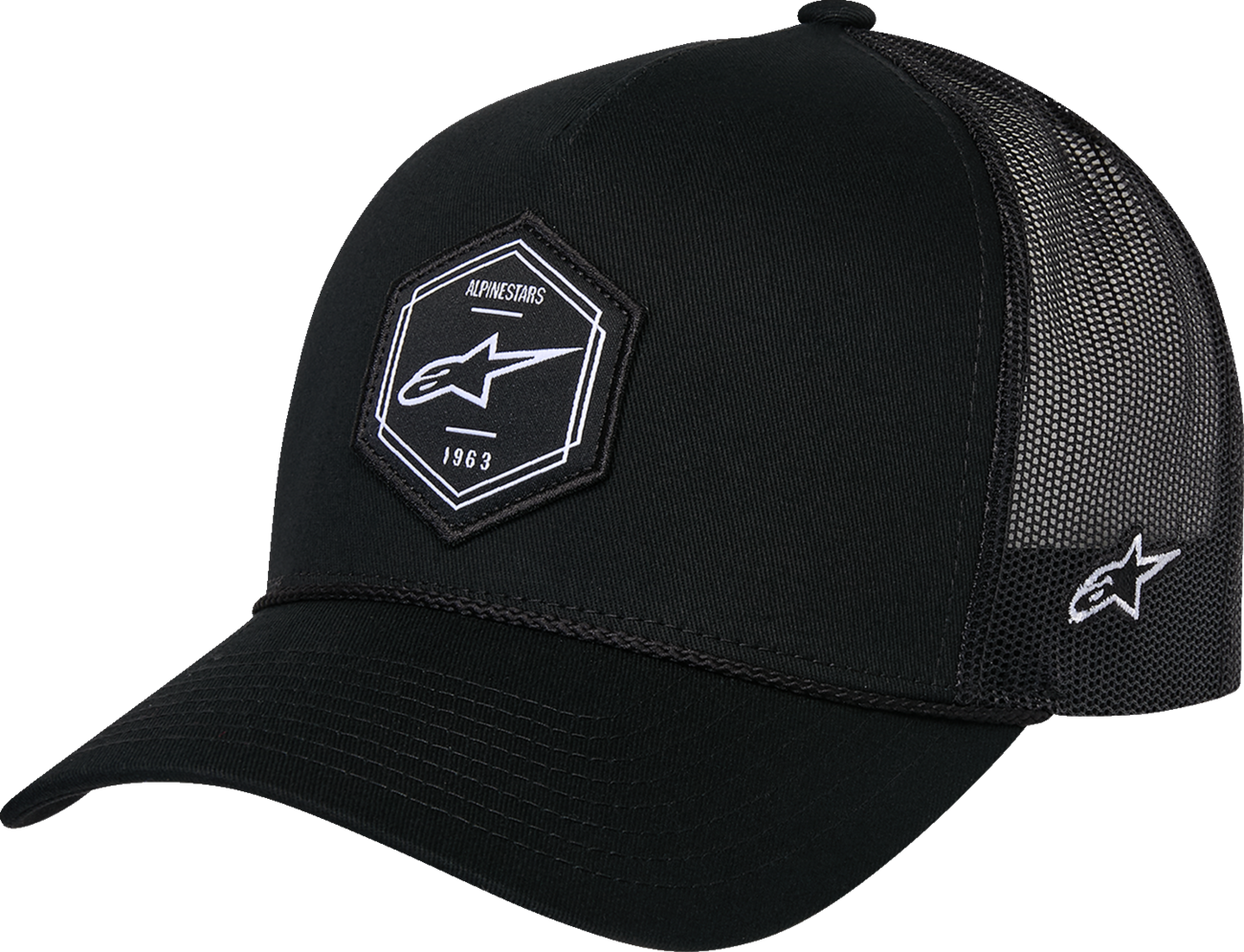 ALPINESTARS Hexeon Trucker Hat - Black/Black 1216-81100-1010-OS