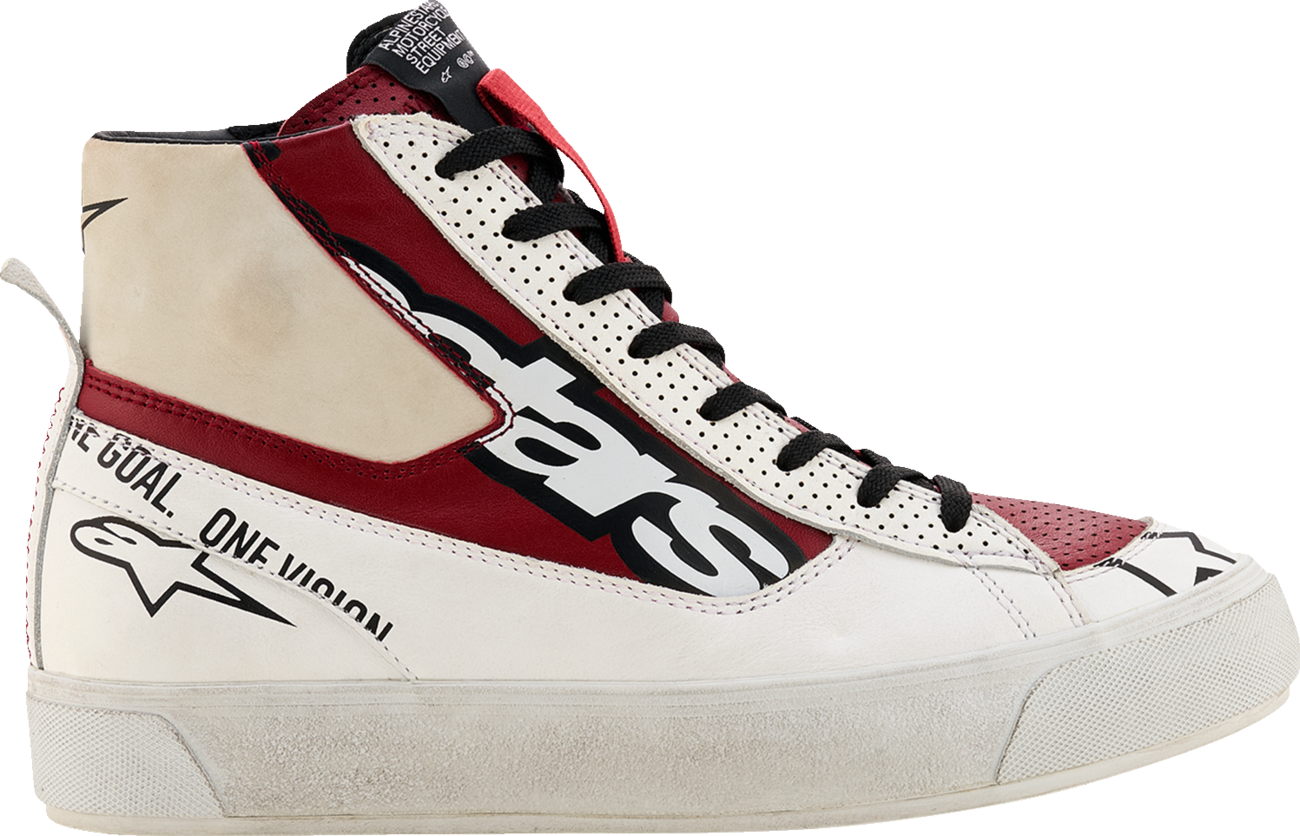 ALPINESTARS Stella Stated Flair Shoes - White/Rio Red - US 8.5 2541426-2066-85