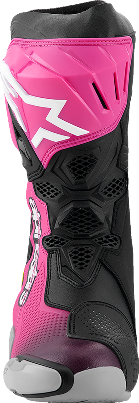 ALPINESTARS Supertech R Boots - Black/Magenta/White/Yellow - US 9.5 / EU 44 2220021-1634- 44