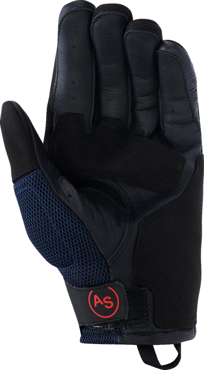 ALPINESTARS Manti Air Gloves - Deep Blue/Fluo Red/Asphalt - 2XL 3570225-7196-2X