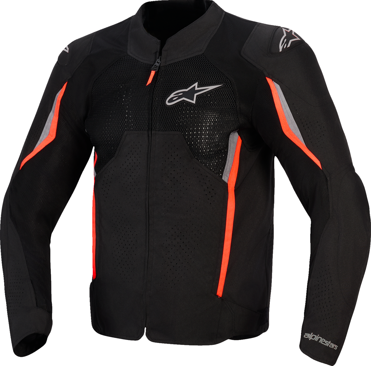 ALPINESTARS AST v3 Air Jacket - Black/Dark Gray/Red Fluo - 4XL 3300426-1051-4XL