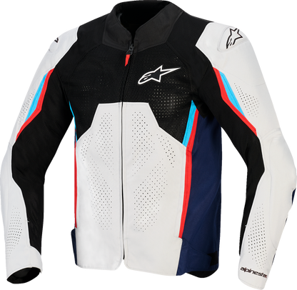 ALPINESTARS AST v3 Air Jacket - Silver/Deep Blue/Bright Red - Small 3300426-1621-S