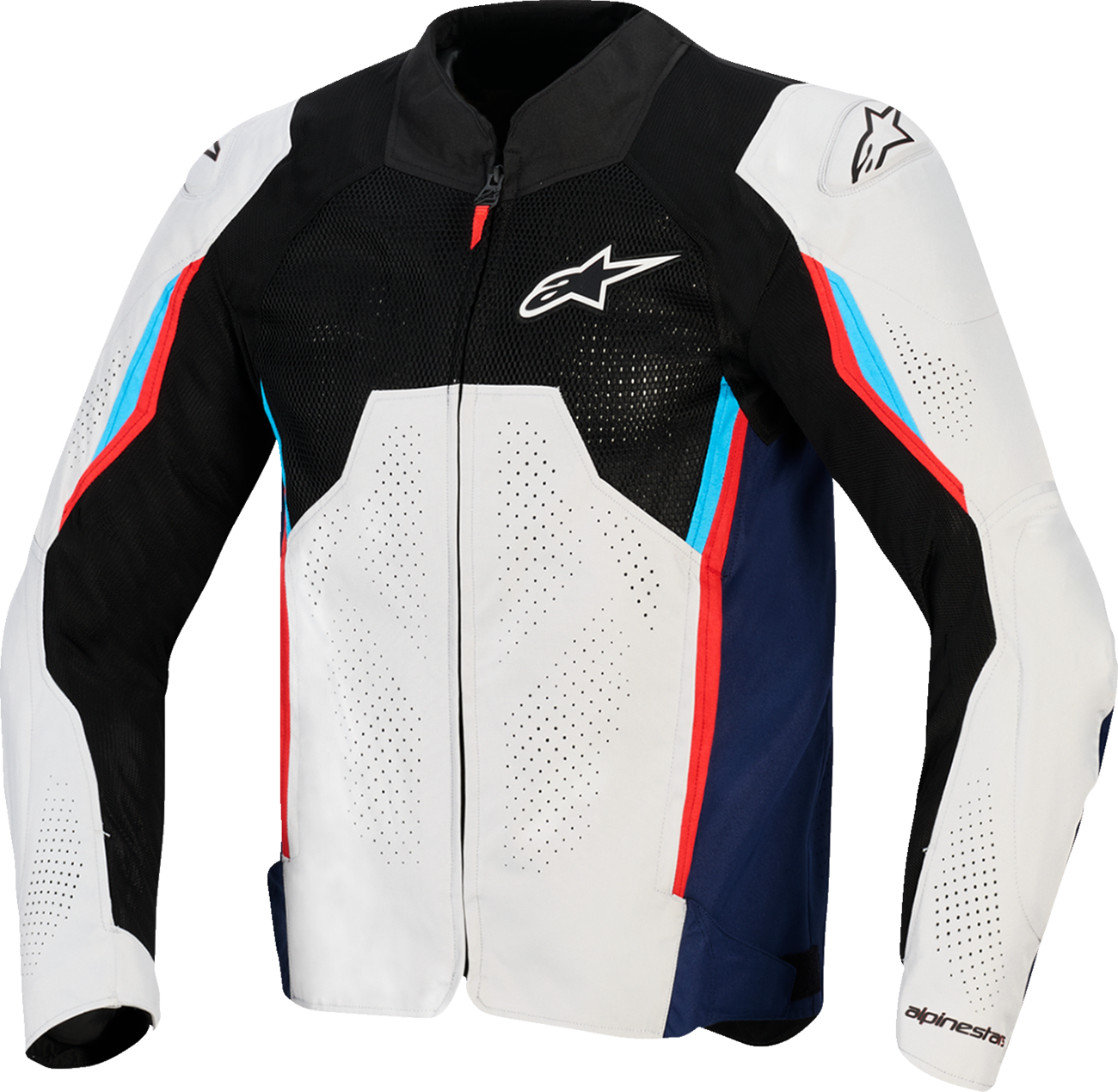 ALPINESTARS AST v3 Air Jacket - Silver/Deep Blue/Bright Red - 3XL 3300426-1621-3XL