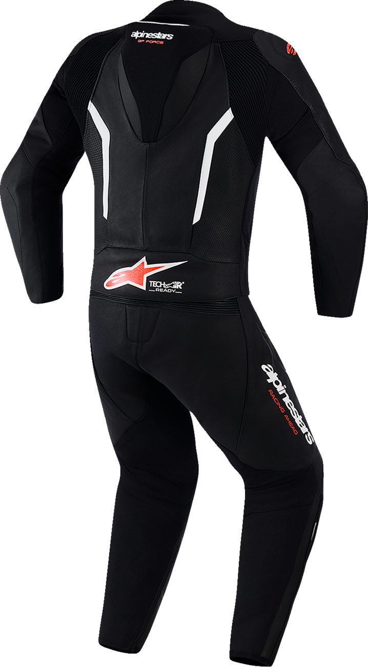 ALPINESTARS GP Force v2 2-Piece Leather Suit - Black/White/Red Fluo - US 42 / EU 52 3160126-1231-52