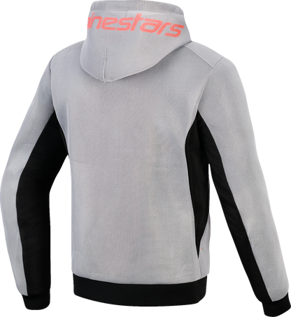 ALPINESTARS Chrome Super Airflow Hoodie - Black/Mid Gray/Red Fluo - Large 4200226-1196-L