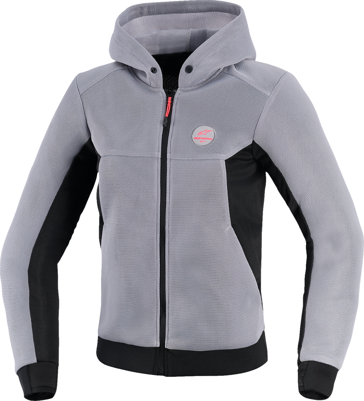 ALPINESTARS Stella Chrome Super Airflow Hoodie - Gray/Black/Pink - Large 4210126-9299-L