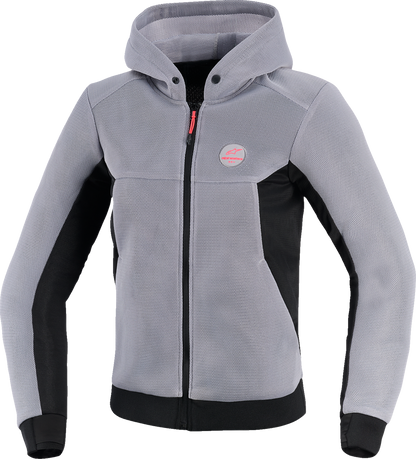 ALPINESTARS Stella Chrome Super Airflow Hoodie - Gray/Black/Pink - Large 4210126-9299-L