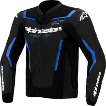 ALPINESTARS GP Force v2 Airflow Leather Jacket - Black/Metallic Blue - US 46 / EU 56 3100326-1591-56