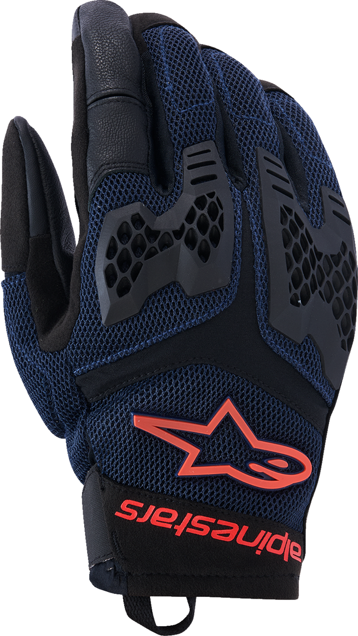 ALPINESTARS Manti Air Gloves - Deep Blue/Fluo Red/Asphalt - XL 3570225-7196-XL