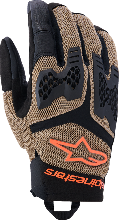 ALPINESTARS Manti Air Gloves - Dark Khaki/Black/Fluo Orange - 2XL 3570225-8038-2X