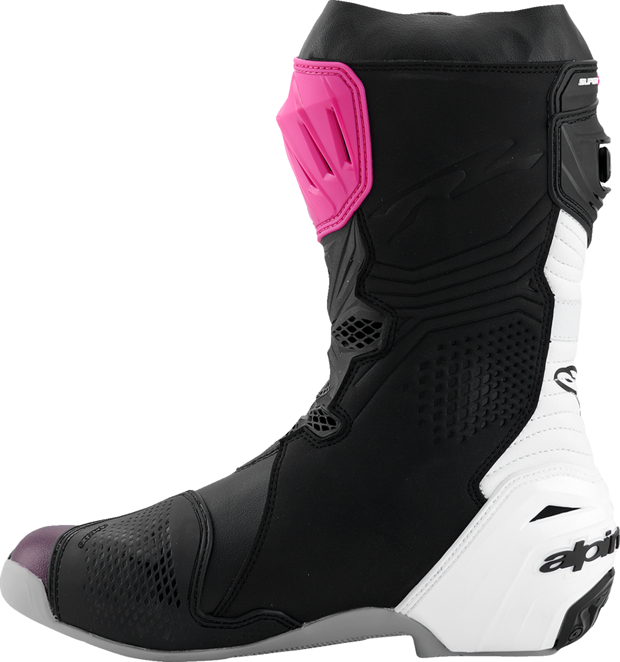 ALPINESTARS Supertech R Boots - Black/Magenta/White/Yellow - US 9 / EU 43 2220021-1634- 43