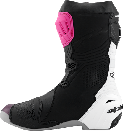 ALPINESTARS Supertech R Boots - Black/Magenta/White/Yellow - US 9 / EU 43 2220021-1634- 43