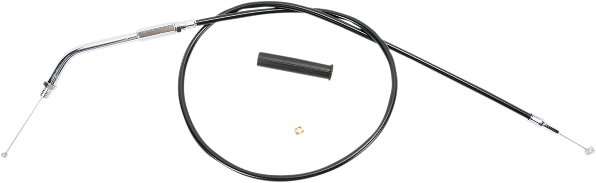 DRAG SPECIALTIES Black Vinyl Throttle Cable - 30" 4330400B