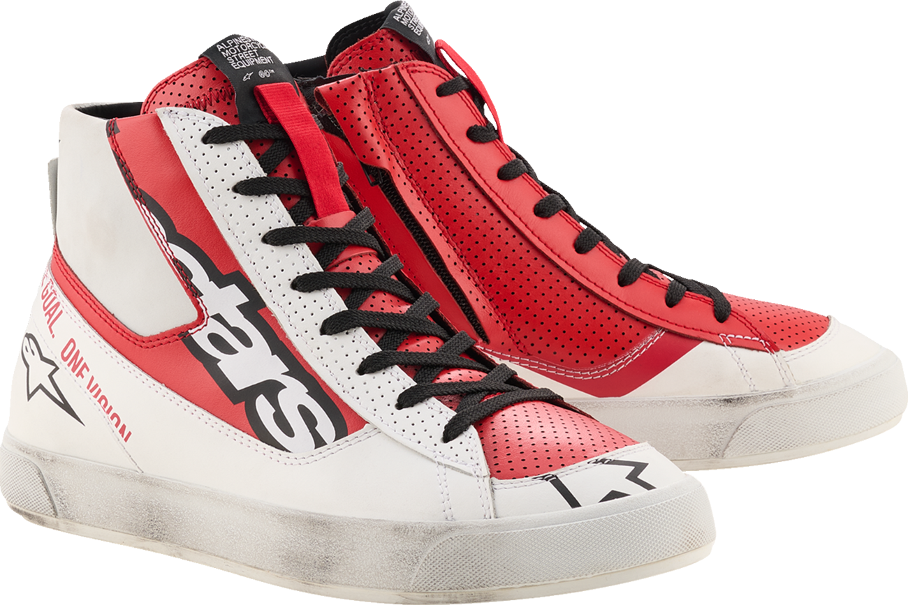 ALPINESTARS Stated Flair Shoes - White/Bright Red - US 13.5 2541326-2230-135