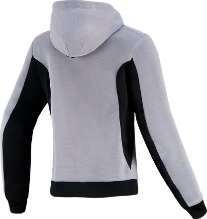 ALPINESTARS Stella Chrome Super Airflow Hoodie - Mid Gray/Black/Pink - Medium 4210126-9299-M