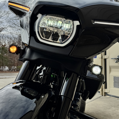 CUSTOM DYNAMICS Shark Demon® Turn Signal - LED - Yellow SD-SG-FT-YB