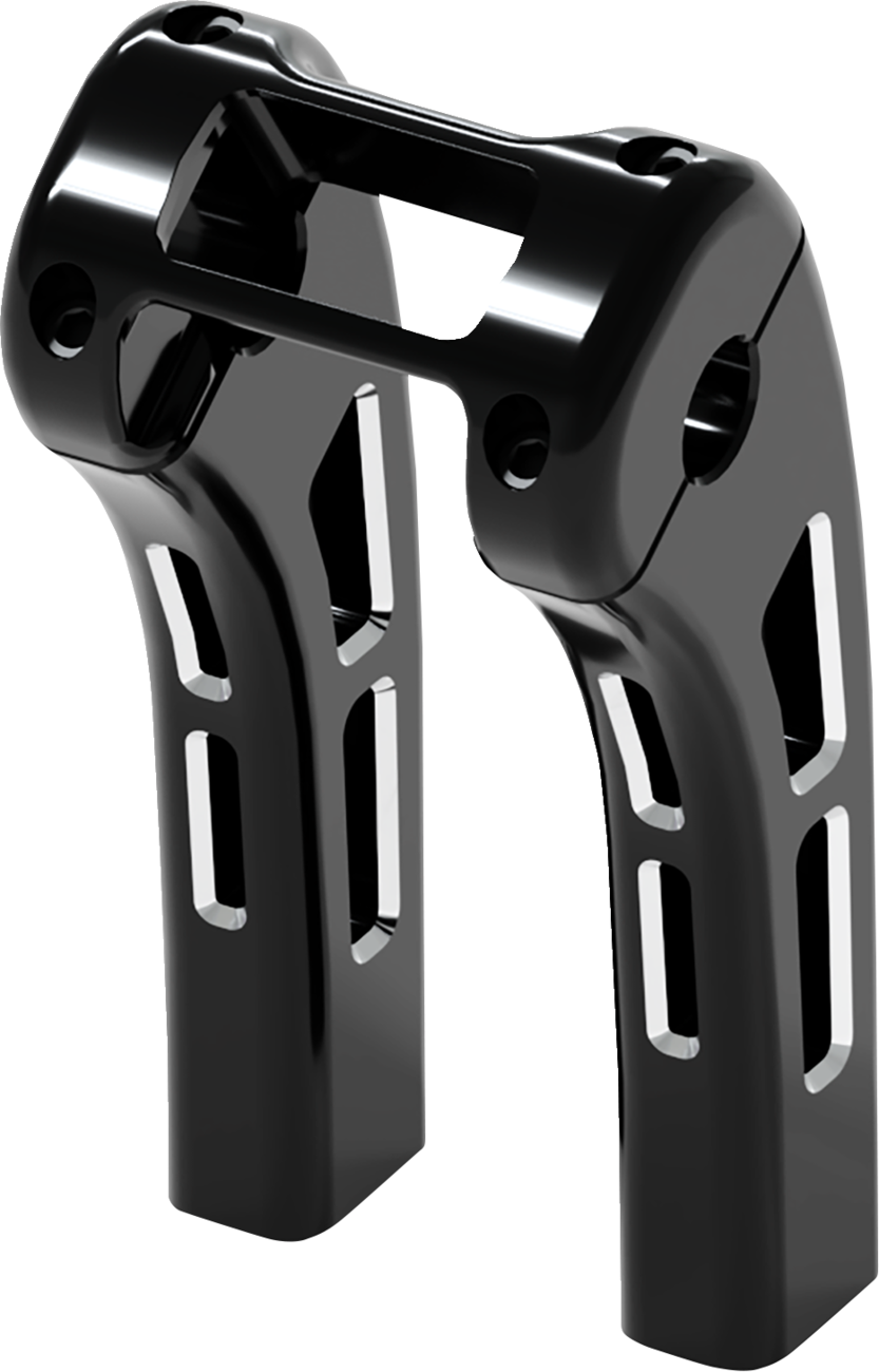 MAGNUM SHIELDING Ghost Risers - Softail Display Clamp - 8" - Black 2R-0108