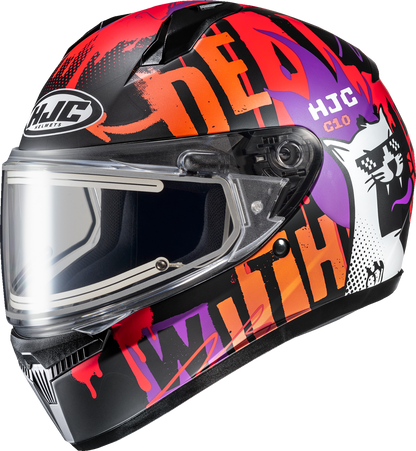 HJC C10 Snow Helmet - Electric - FOP - MC7SF - Small FP54EUS4CS7V