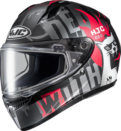 HJC Youth C10 Snow Helmet - Dual Pane - FOP - MC1SF - 2XS FP54SUS2CS1V