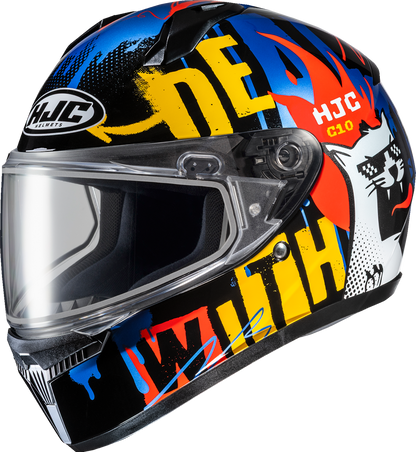 HJC Youth C10 Snow Helmet - Dual Pane - FOP - MC23 - 3XS FP54SUS1C23V
