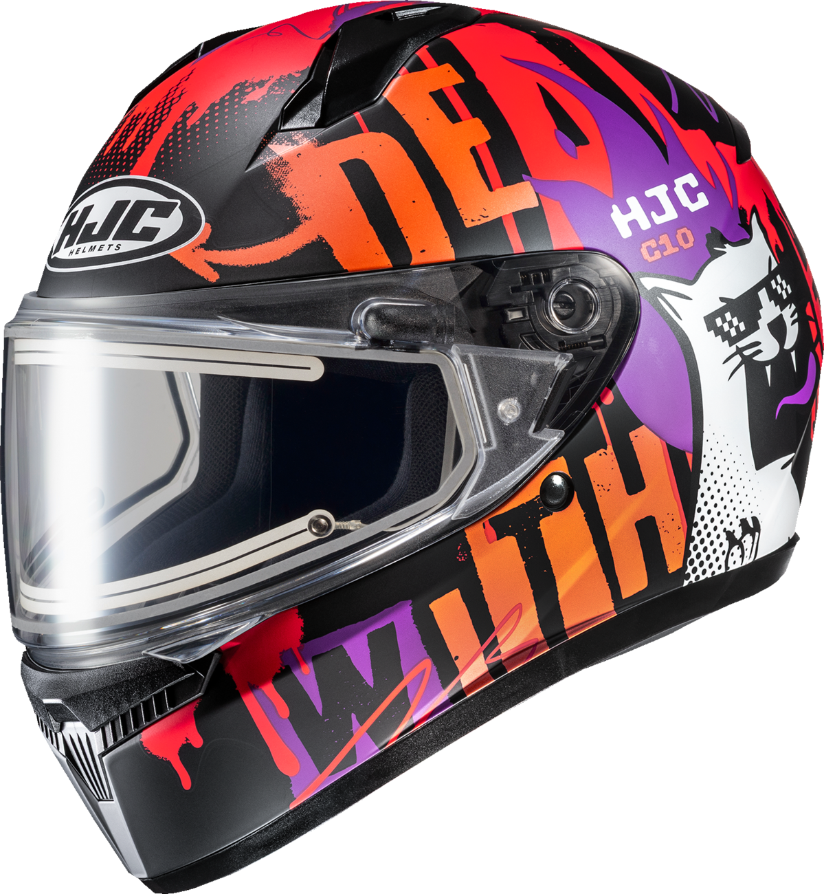 HJC C10 Snow Helmet - Electric - FOP - MC7SF - Large FP54EUS6CS7V