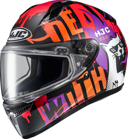 HJC Youth C10 Snow Helmet - Dual Pane - FOP - MC7SF - XS FP54SUS3CS7V